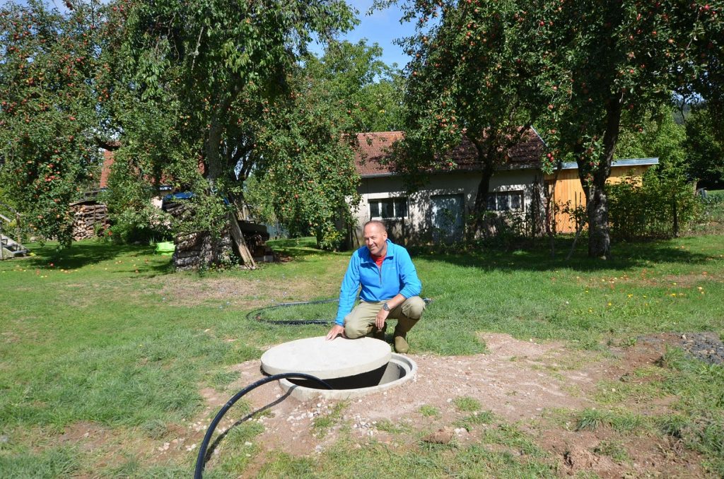 forage réalisé dans les Vosges 88 en Lorraine, avec l'aimable intervention de l'expert sourcier Vosgiens Philippe Wojtowicz